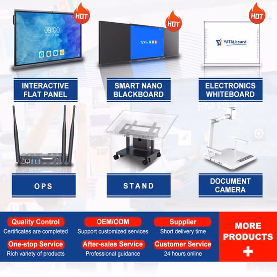 Lavagna interattiva portatile per riunioni con display pubblicitario tutto in uno touch a infrarossi multiplo Android/Windows 4K da 65 pollici