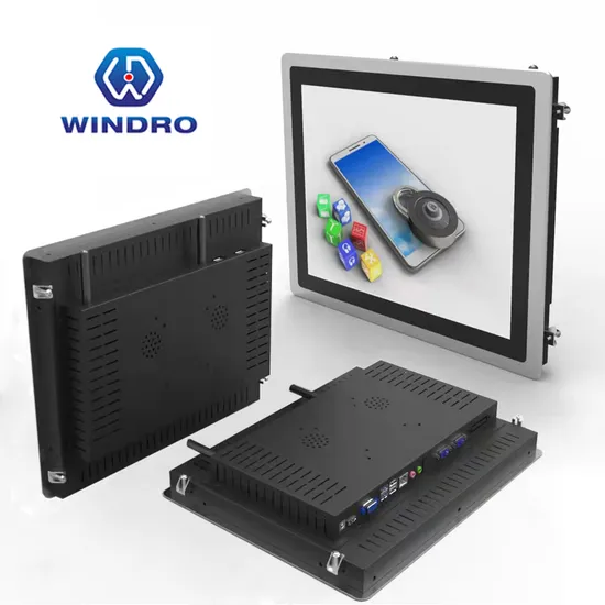 Monitor touch a cornice aperta da 15,6