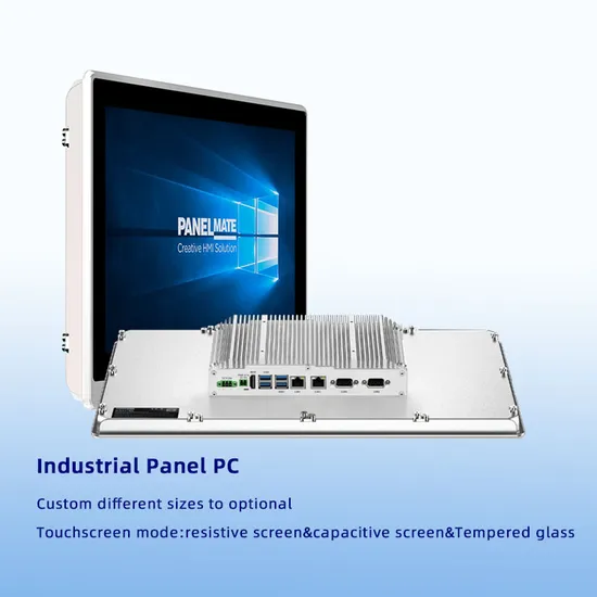 Touch screen capacitivo antipolvere impermeabile IP65 integrato PC industriale da 21,5 pollici Intel Celeron 3855u Fanless Tutti